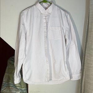 Gap Pink and White Stripe Button Down Shirt M‎ 
Spring 2019